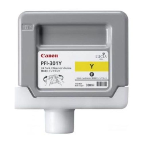 Imagen de Tinta Canon PFI-301Y 330ml Color Amarillo