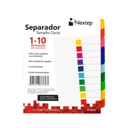 Imagen de Separador Nextep Economico 10 Divisiones sin Numero