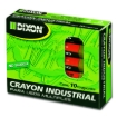 Imagen de Crayón de Cera Industrial  Dixon Amarillo Caja con 10 Piezas