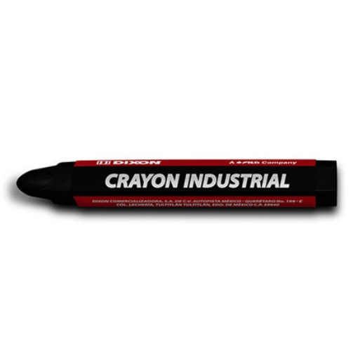 Imagen de Crayón de Cera Industrial  Dixon Negro Caja con 10 Piezas