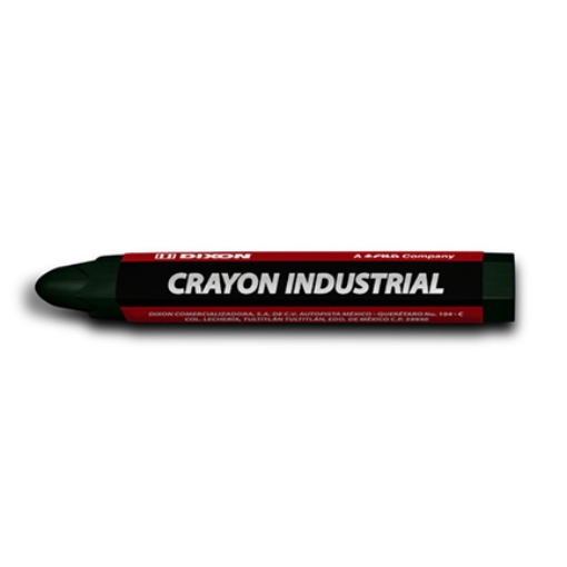 Imagen de Crayón de Cera Industrial  Dixon Verde Caja con 10 Piezas