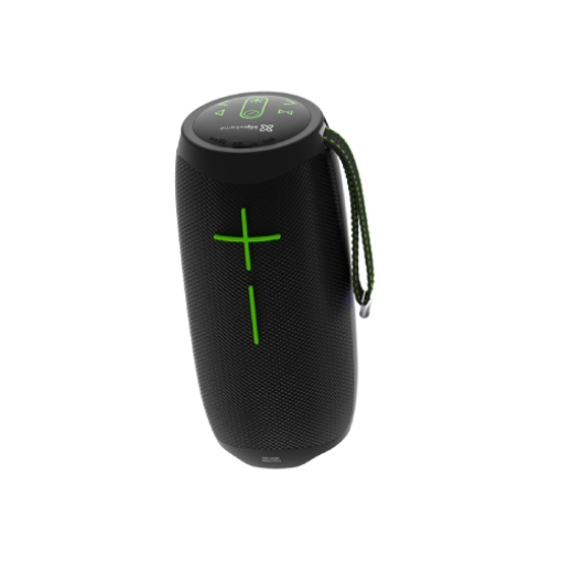 Imagen de Bocina Portátil Klip Xtreme ZoundFire Pro KBS-350BK LED Bluetooth/Aux 3.5mm TWS 16W IPX6 Batería 3.7V 3000 mAh