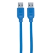 Imagen de Cable USB MANHATTAN V3.2 A-A  1.8M Azul 5 Gbps