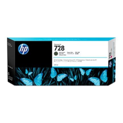 Imagen de TINTA HP LF 728 DESIGNJET NEGRO MATE 300ML