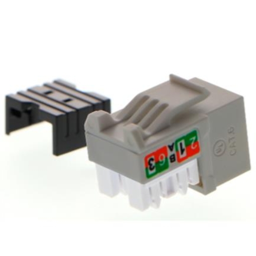 Imagen de Módulo de Red Sin Blindaje Nexxt Solutions  Keystone Jack Cat6 Calibre 23 a 26 AWG Tipo 110 Gris