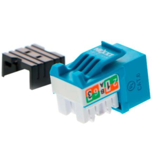 Imagen de Módulo de Red de Red Sin Blindaje Nexxt Solutions Keystone Jack Cat6 Tipo 110 Azul