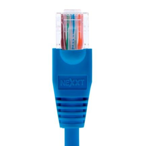 Imagen de Cable de Conexión Red Nexxt Solutions Cat5e 100 MHz 3.05m 24 AWG Color Azul