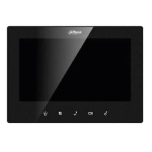 Imagen de Monitor DAHUA IP de 7 Pulgadas/ Teclado Touch/ PoE Estandar/ 6y1 Entradas y Salidas de Alarmas/ Uso Interior/ TCP/IP