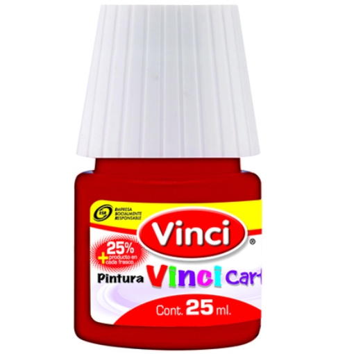 Imagen de Pintura cartel vinci 25 ml carmin - 55 caja c/10 piezas