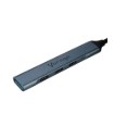 Imagen de CONCENTRADOR HUB VORAGO HU-205 SLIM 3 TIPO C + 1 USB 3.0 ADAPTADOR C Y USB