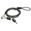 Imagen de Candado Laptop MANHATTAN Nano llave 1.8mts gris