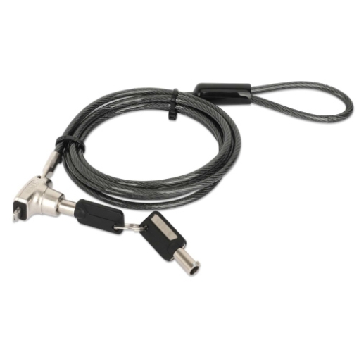 Imagen de Candado Laptop MANHATTAN Nano llave 1.8mts gris