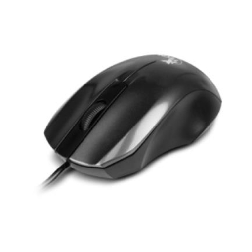 Imagen de Mouse Alámbrico Óptico XTech XTM-185 Ambidextro Ergonómico Conexión USB Color Negro