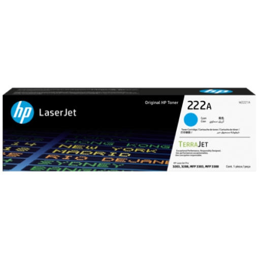 Imagen de Toner HP LaserJet 222A Cian