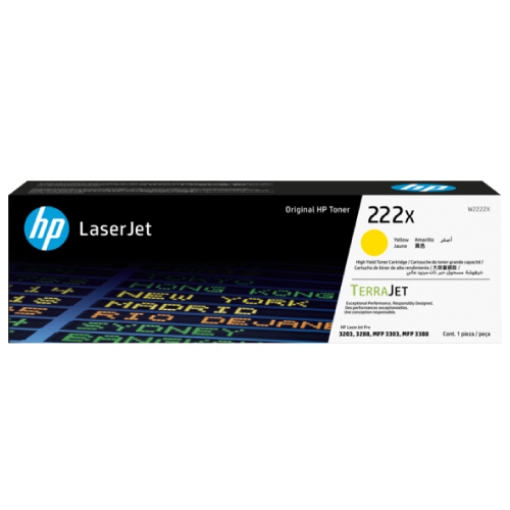 Imagen de Toner HP LaserJet 222X Amarillo