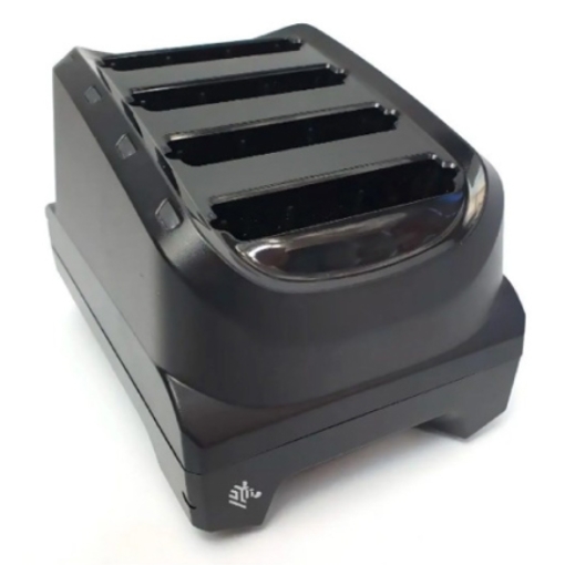 Imagen de Cargador de Bateria Zebra con 4 ranuras TC22/TC27 Cable CC y Cable de Linea CA se venden por separado (PWR-BGA12V50W0WW / CBL-DC-388A1-01)