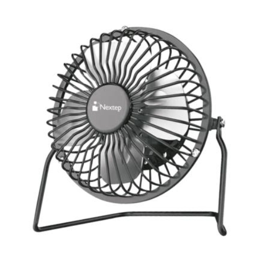 Imagen de Mini Ventilador Nextep de Escritorio Metalico Conexion USB a 4