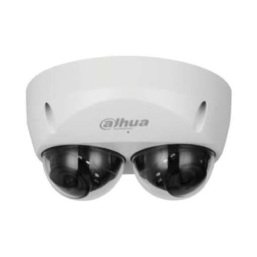 Imagen de Camara IP DAHUA Domo Doble Sensor Resolucion de 4 MP Lente 2.8 mm  95 IR 30 mts IA WizMind Deteccion Facial proteccion p