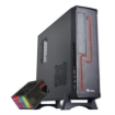 Imagen de Gabinete Oficina Keelan Slim ITX Stylos 2xUSB 1.0 1xUSB 3.0 puerto 3.5mm línea roja con fuente de poder 550W
