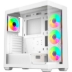 Imagen de Gabinete Gamer Mid Tower Xzeal  ATX Panel Der. Vidrio + Metal 2xUSB1.0 + 1xUSD3.0 + 3.5 mm + 4 ARGB Fans + 1 HUB Blanco