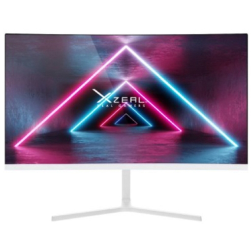 Imagen de Monitor Xzeal 23.8 Xzeal XST-570-1 Panel Curvo VA FHD 100Hz 5ms 1xVGA + 1xHDMI + Vesa 100x100mm Blanco