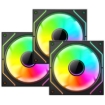 Imagen de Kit Gamer 3 Ventiladores Xzeal XZ1115 ARGB 25dB 1200RPM 120mm Negro