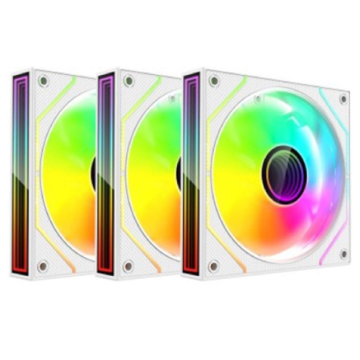 Imagen de Kit Gamer 3 Ventiladores Xzeal XZ1115 ARGB 25dB 1200RPM 120mm Negro
