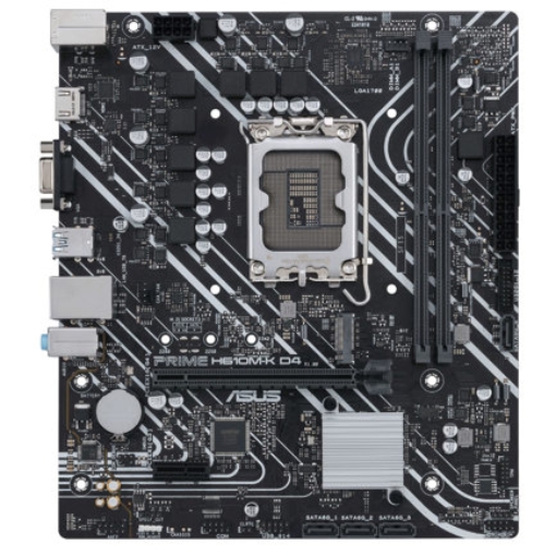 Imagen de Tarjeta Madre Asus PRIME H610M-K D4-CSM 2xDDR4 64GB 3200Mhz HDMI VGA PCIe 4.0 M.2 S 1700 12th 13th 14th Gen mATX