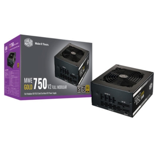 Imagen de Fuente de Poder Cooler Master MWE Gold V2 750W ATX 3.0 12V 80 Plus Gold 24 Pin PCIe 5.0 Full Modular Negro