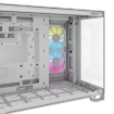 Imagen de Gabinete Corsair iCUE Link 2500X Mid Tower mATX ITX Cristal Templado Pecera 2xFan RGB Blanco Sin Fuente