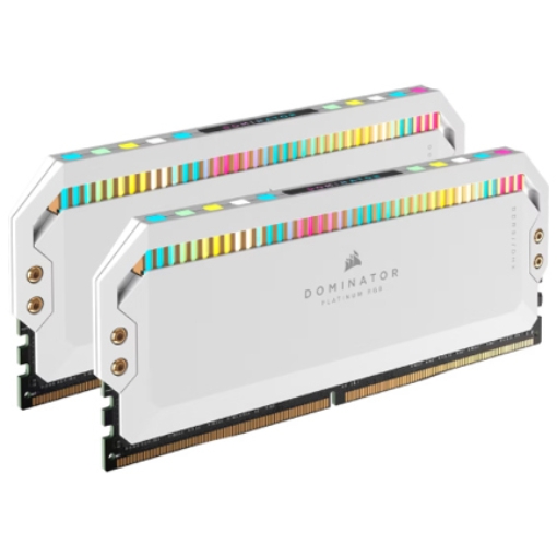 Imagen de Memoria RAM Corsair Dominator Platinum RGB 32GB (2x16GB) 5600Mhz DDR5 UDIMM XMP Color Blanco CL36