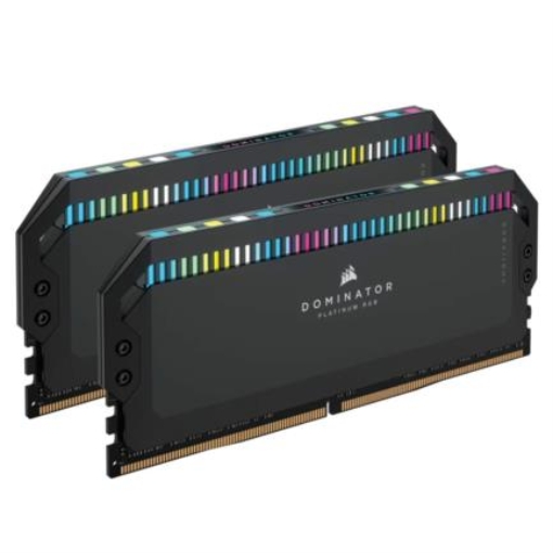 Imagen de Memoria RAM Corsair Dominator Platinum RGB 32GB (2x16GB) 5200Mhz DDR5 UDIMM XMP Color Negro CL40