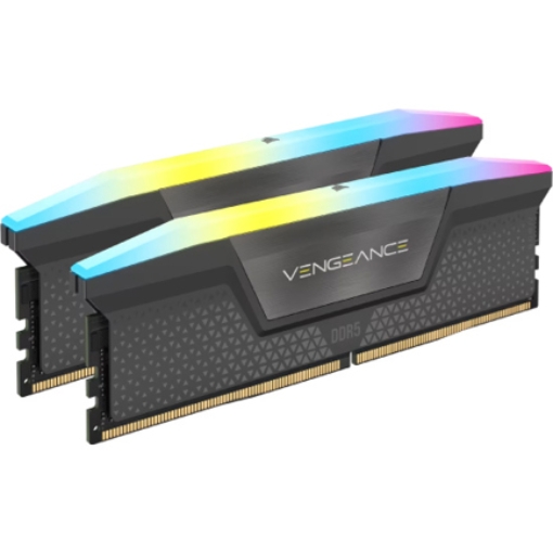 Imagen de Memoria RAM Corsair Vengeance RGB 32GB (2x16GB) 5600Mhz DDR5 UDIMM AMD EXPO XMP Color Negro CL36