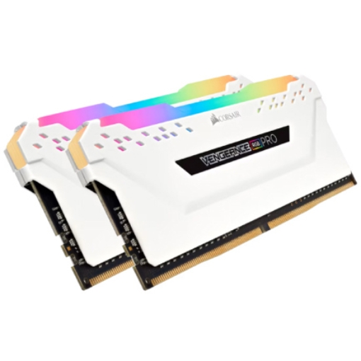 Imagen de Memoria RAM Corsair Vengeance RGB Pro 16GB (2x8GB) 3000Mhz DDR4 UDIMM Blanco CL15
