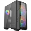 Imagen de Gabinete Gamer Cooler Master MasterBox HAF 500 Media Torre ITX mATX ATX 4xFan RGB Cristal Templado Negro