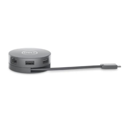 Imagen de Adaptador Dell  6 en 1 USB-C USB/HDMI/DP/RJ45 8W Color Plata