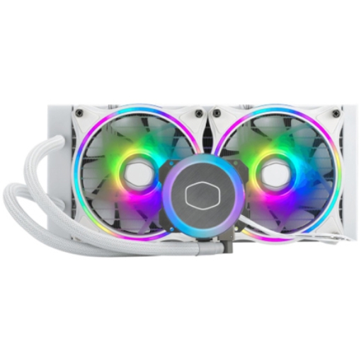 Imagen de Enfriamiento Liquido para CPU Cooler Master ML240 RGB Illusion 240mm Compatible 1200 1700 AM4 Color Blanco
