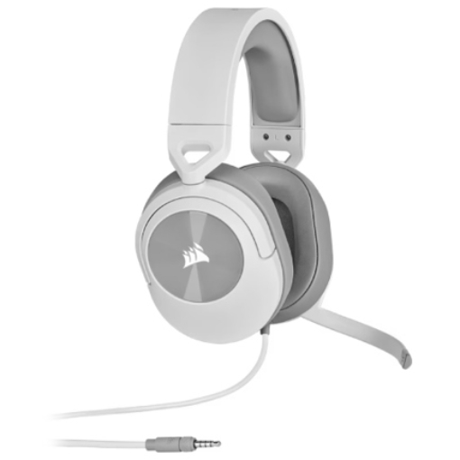 Imagen de Headset Audifonos Gamer Corsair HS55 Stereo 3.5mm c/microfono Color Blanco/Gris para PC MAC PS5 XBOX Switch