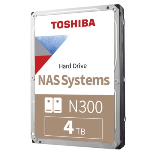 Imagen de Disco Duro Interno Toshiba N300 de Rendimiento 4TB 7200RPM y 256MB Cache