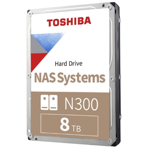 Imagen de Disco Duro Interno Toshiba N300  de Rendimiento  8TB 7200RPM y 256MB Cache.