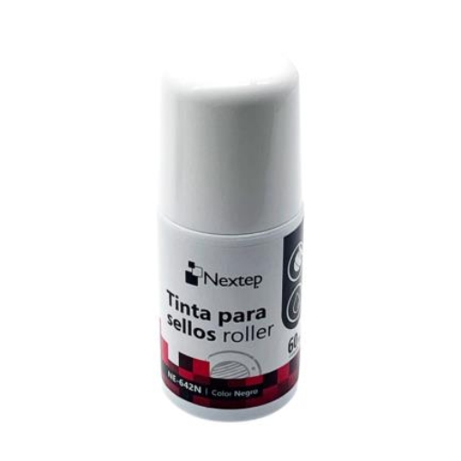 Imagen de Tinta para Sellos Nextep Roller Negro 60 ml