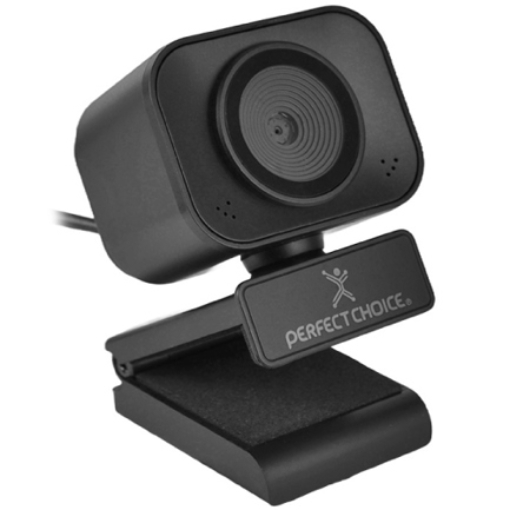 Imagen de Cámara Web Perfect Choice USB 2K reales con 5 MPX autofocus Color Negro