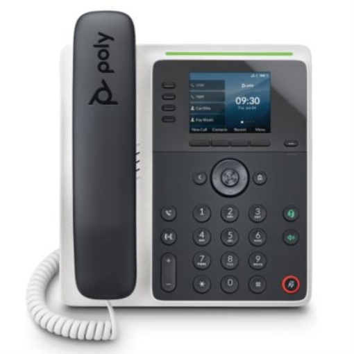 Imagen de Poly Telefono IP Edge E220 y habilitado para PoE