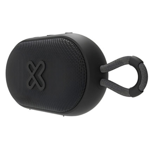 Imagen de Bocina Portatil Klip Xtreme Bluetooth TWS 6W GrooveSplash KBS-030BK Hasta 12 hrs IPX7 Color negro
