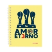 Imagen de Libreta Dietrix First Class pasta dura  doble arillo  80 hojas raya Club America modelo amor eterno