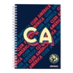 Imagen de Cuaderno profesional Dietrix First Class pasta dura doble arillo  80 hojas raya Club America modelo CA azul