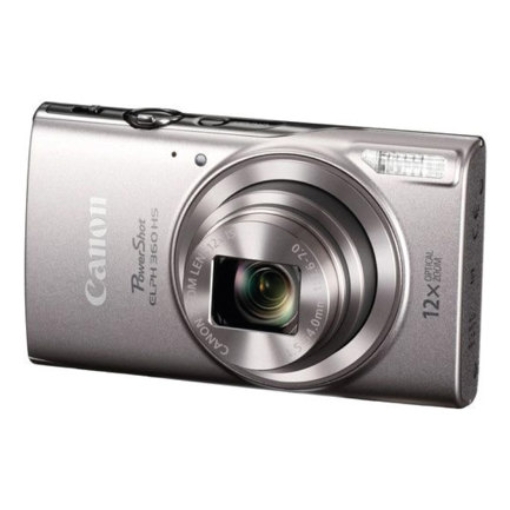 Imagen de Camara Canon PowerShot ELPH 360 HS 20.2MP FHD 1080p Zoom 12x Color Gris