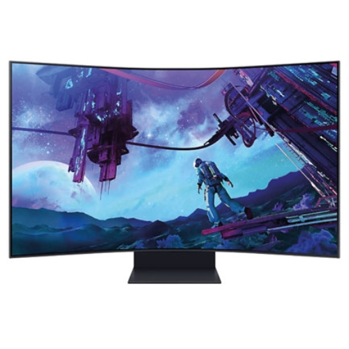 Imagen de Monitor Gamer Samsung 55 in Odyssey Ark 2th Gen 4K 3840 x 2160 165HZ VA CURVO 1000R 1MS HDR10 BOCINAS GAMING HUB SMART