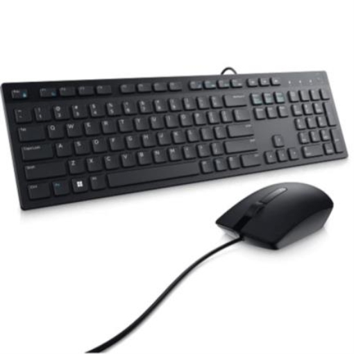 Imagen de Kit Teclado y Mouse Dell KM300C Alámbrico USB Español Color Negro