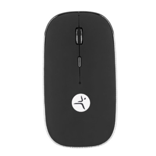 Imagen de MOUSE  TECHZONE RECARGABLE NEGRO CON NANO RECEPTOR TIPO C Y USB A MOUSE PAD INCLUÍDO